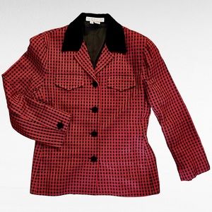 Beautiful Vintage Perry Ellis Silk Jacket. Size 12. Excellent Condition.